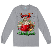 Heather Grey Sweet christmas Long Sleeve Tee - NancyCooperArtShop