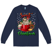 Navy Sweet christmas Long Sleeve Tee - NancyCooperArtShop
