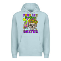 Blue Mist Skull pour me something mister Premium Hoodie - FaDigitalArtStudio