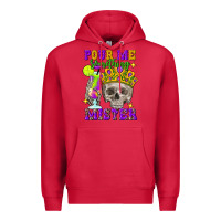Cardinal Skull pour me something mister Premium Hoodie - FaDigitalArtStudio