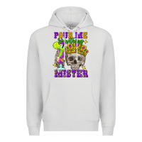 Dove Grey Skull pour me something mister Premium Hoodie - FaDigitalArtStudio