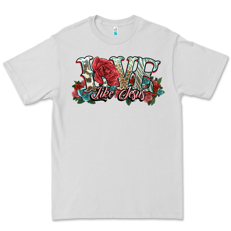 Love Like Jesus Roses Premium Tee by NancyCooperArtShop | Teevron