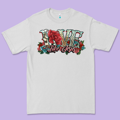 Love Like Jesus Roses Premium Tee Designed By Nancycooperartshop