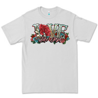 Dove Grey love like jesus roses Premium Tee - NancyCooperArtShop