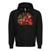Black Valentine's Day hanging with my gnomies Zipper Hoodie - FaDigitalArtStudio