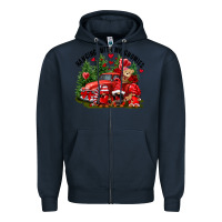 Navy Valentine's Day hanging with my gnomies Zipper Hoodie - FaDigitalArtStudio