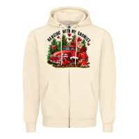 Sandshell Valentine's Day hanging with my gnomies Zipper Hoodie - FaDigitalArtStudio