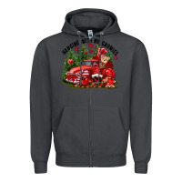 Smoke Valentine's Day hanging with my gnomies Zipper Hoodie - FaDigitalArtStudio