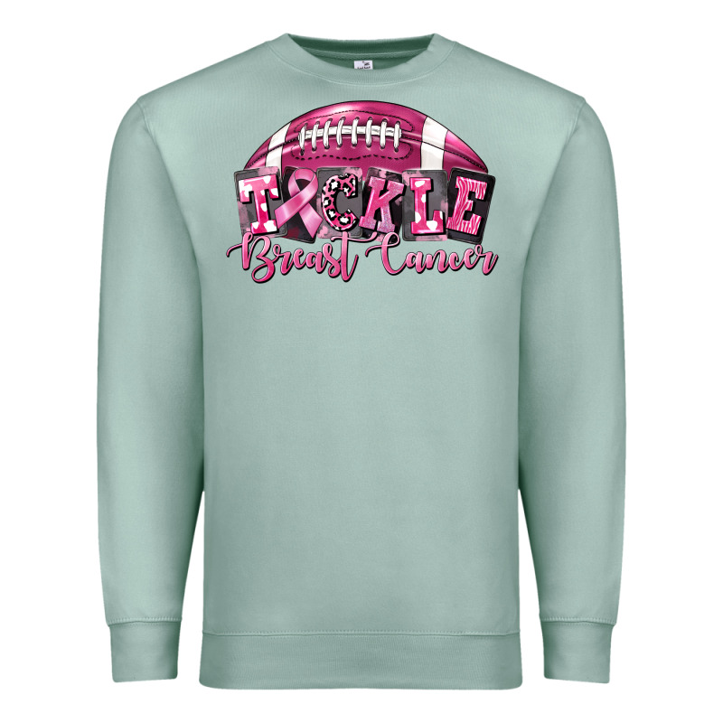 Tickle Breast Cancer Football Premium Sweatshirt by FaDigitalArtStudio | Teevron