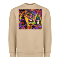 Mushroom mardi gras gnome Heavyweight Sweatshirt - CowGirlArtShop