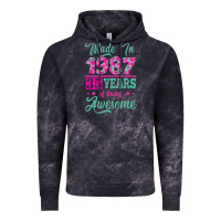 Cloud Black made in 1987, 35 years of being awesome Vintage Hoodie - Jasminsmagicworld