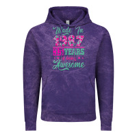 Cloud Purple made in 1987, 35 years of being awesome Vintage Hoodie - Jasminsmagicworld