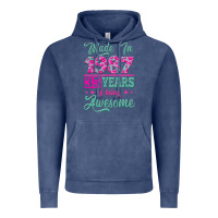 Vintage Denim made in 1987, 35 years of being awesome Vintage Hoodie - Jasminsmagicworld