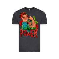 Vintage Black latina power strong woman Vintage Tee - Jasminsmagicworld