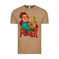 Vintage Coffee latina power strong woman Vintage Tee - Jasminsmagicworld