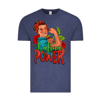 Vintage Denim latina power strong woman Vintage Tee - Jasminsmagicworld