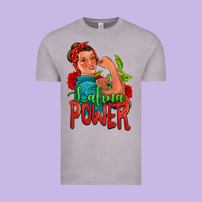 Latina Power Strong Woman Vintage Tee Designed By Jasminsmagicworld
