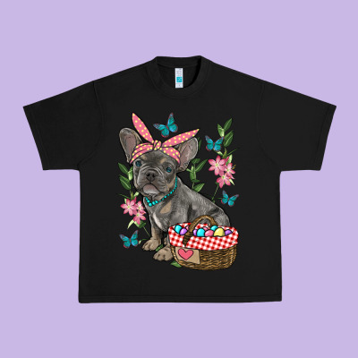 Easter French Bulldog Urban Heavy Tee Designed By Ranaportraitstore
