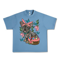 Pebble Blue easter french bulldog Urban Heavy Tee - RanaPortraitStore