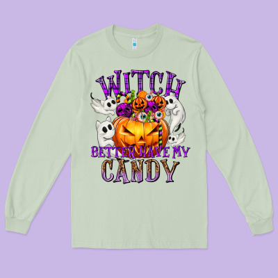Witch Better Have My Candy Long Sleeve Tee Designed By Texasbilliewilder