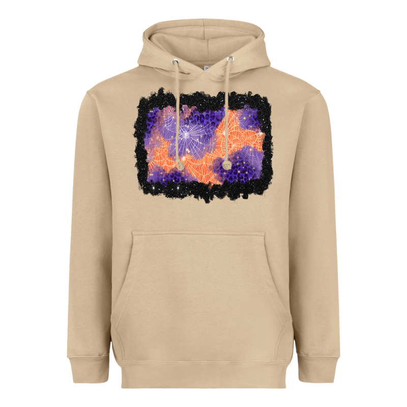 Halloween Spider Web Background Heavyweight Hoodie by BundleAndBundleShop | Teevron