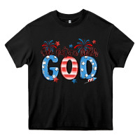 Black one nation under god Heavy Core Tee - MaliasSmallBusiness