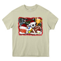 Mossy christmas sports background Heavy Core Tee - AdoDesignShop
