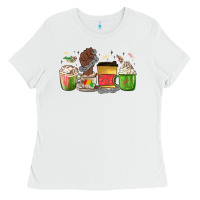 White juneteenth coffee cups Ladies Tee - MaliasSmallBusiness