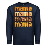 Navy mama fall Premium Sweatshirt - BundleAndBundleShop