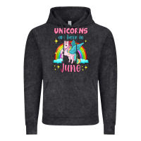 Vintage Black unicorns are born in june Vintage Hoodie - Jasminsmagicworld
