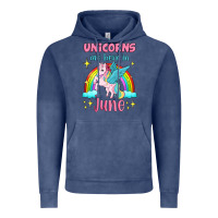 Vintage Denim unicorns are born in june Vintage Hoodie - Jasminsmagicworld