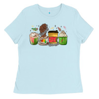 Baby Blue juneteenth coffee cups Ladies Tee - MaliasSmallBusiness