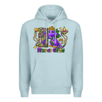 Blue Mist Dragon my first Mardi Gras Premium Hoodie - FaDigitalArtStudio