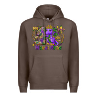 Coffee Dragon my first Mardi Gras Premium Hoodie - FaDigitalArtStudio