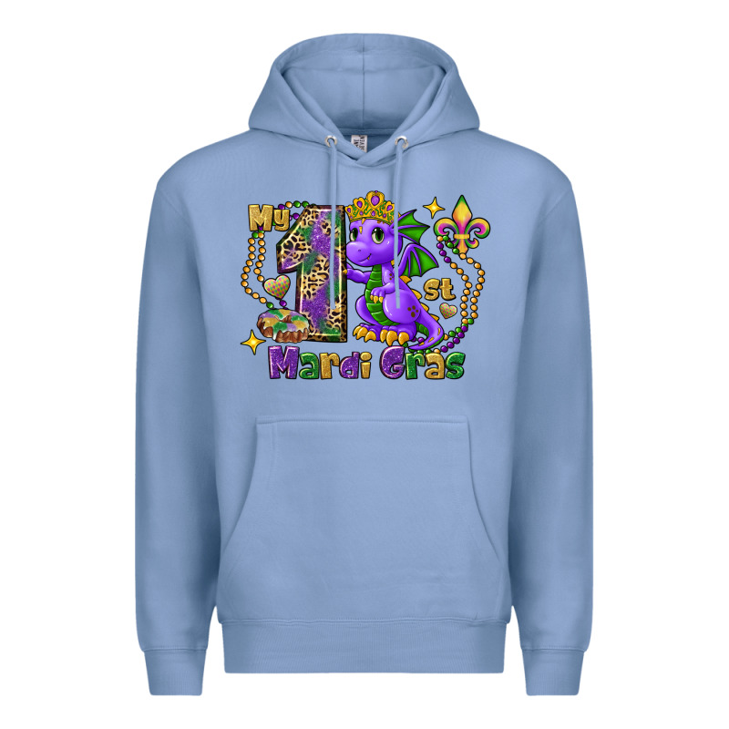 Dragon My First Mardi Gras Premium Hoodie by FaDigitalArtStudio | Teevron