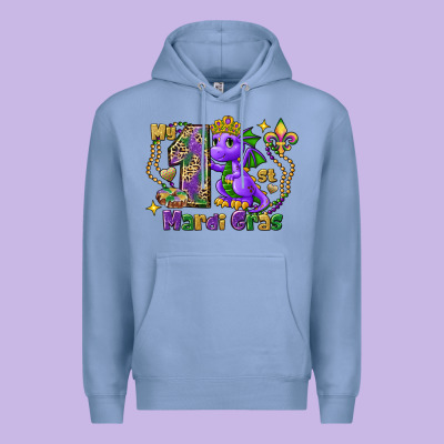 Dragon My First Mardi Gras Premium Hoodie Designed By Fadigitalartstudio
