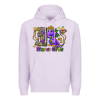Lilac Dragon my first Mardi Gras Premium Hoodie - FaDigitalArtStudio