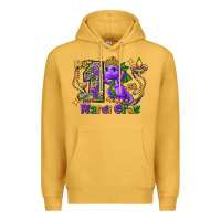 Mustard Dragon my first Mardi Gras Premium Hoodie - FaDigitalArtStudio