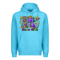 Ocean Blue Dragon my first Mardi Gras Premium Hoodie - FaDigitalArtStudio