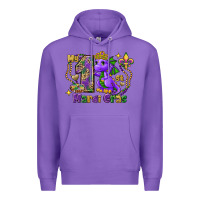 Purple Dragon my first Mardi Gras Premium Hoodie - FaDigitalArtStudio
