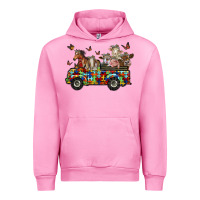Fuchsia Pink farm animals autism Urban Hoodie - RacoonDesign