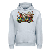 Heather Grey farm animals autism Urban Hoodie - RacoonDesign