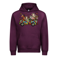 Mauve Wine farm animals autism Urban Hoodie - RacoonDesign