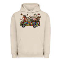 Pigment French Oak farm animals autism Urban Hoodie - RacoonDesign