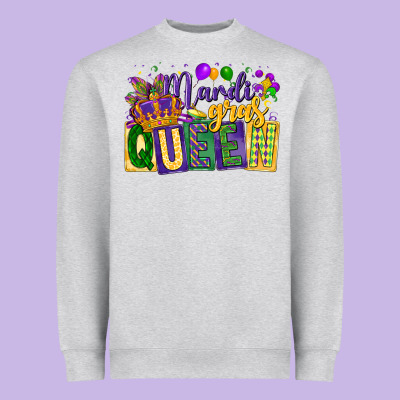 Mardi Gras Queen Heavyweight Sweatshirt Designed By Cowgirlartshop