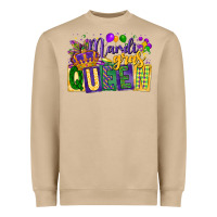 Mushroom mardi gras queen Heavyweight Sweatshirt - CowGirlArtShop