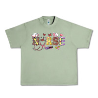Oil Green Easter Nurse Urban Heavy Tee - RanaPortraitStore