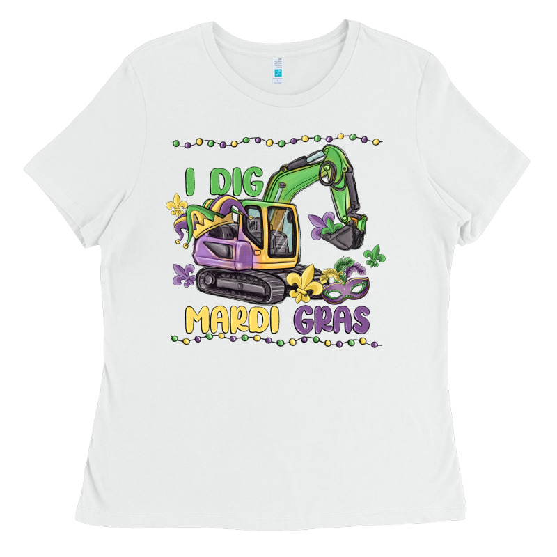 I Dig Mardi Gras Ladies Tee by MaliasSmallBusiness | Teevron