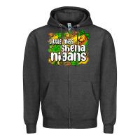 Charcoal Heather St. Patrick's Little miss shenanigans Zipper Hoodie - OliviaCreatesArt