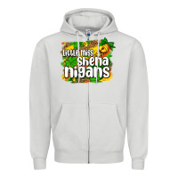 Dove Grey St. Patrick's Little miss shenanigans Zipper Hoodie - OliviaCreatesArt